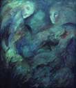 europe online tv original painting Celestial Dance, top art galleries in London, Paris, Rome, Athens and Geneva.